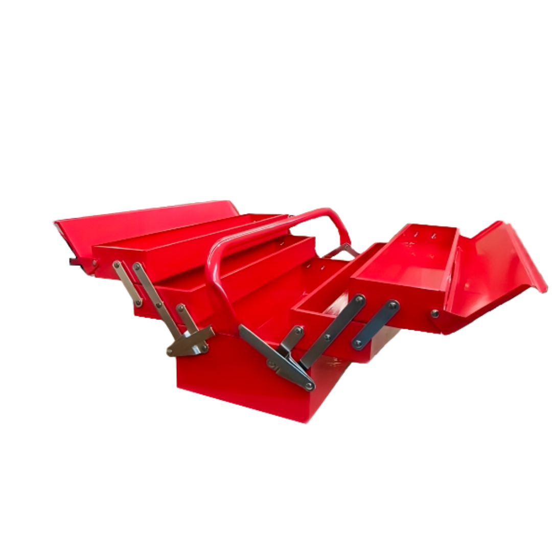 CP122B-1.png CAJA METALICA P/HTA 4 COMP 19.5x7.9X11.4" UNITED - Imagen 1