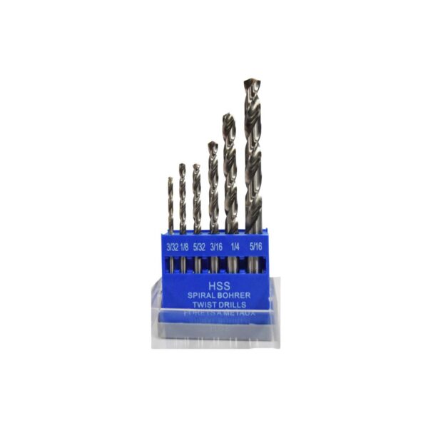 JUEGO BROCAS 3/32" A 5/16" X6 PCS