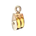 POLEA DOBLE GALVANIZADA CON CABEZA FIJA