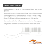 CEPILLO PLASTICO 4X16 ACERO KANGAROO - Imagen 3