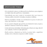 JUEGO GRATA LISA BRONCE 5 PIEZAS KANGAROO - Imagen 3