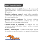 GRATA CIRCULAR LISA ACERO INOX C/ESPIGO - Imagen 3