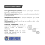 TUBO ACERO AL CARBON ROSCA ASTM A53 - Imagen 3
