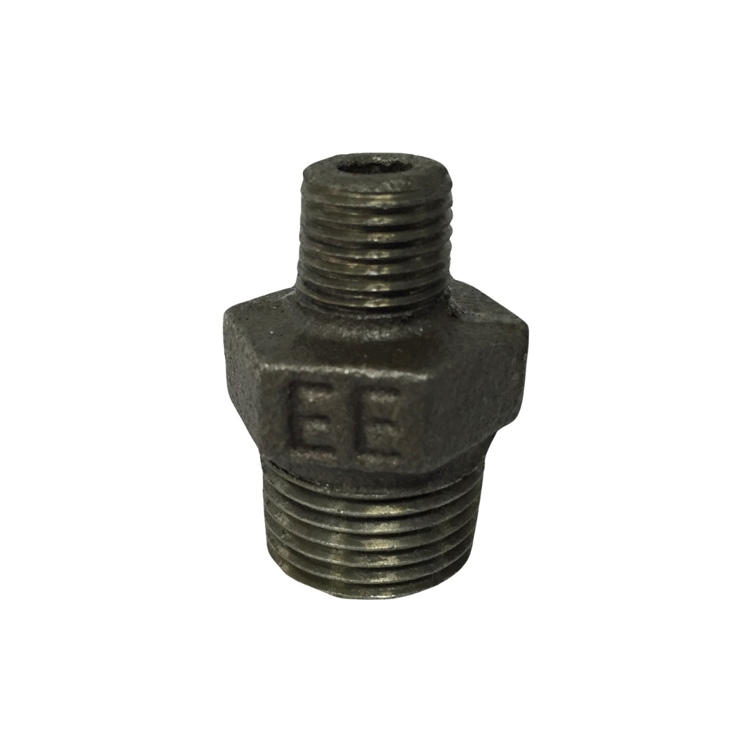 NTDM-1.png TAPON DOBLE MACHO ACERO NEGRO 1/2" - 1/4" - Imagen 1