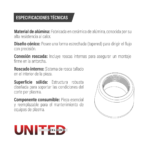 TOBERA CERAMICA PARA ANTORCHA TIG - Imagen 3
