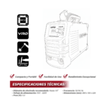 SOLDADOR INVERSOR MMA 120A - 110/220V UNITED - Imagen 4