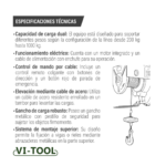 POLIPASTO ELECTRICO VITOOL - Imagen 3