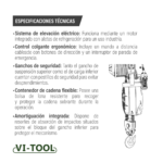 DIFERENCIAL ELECTRICA CADENA CON GANCHO INDUSTRIAL 220V TRIFASICO - Imagen 3