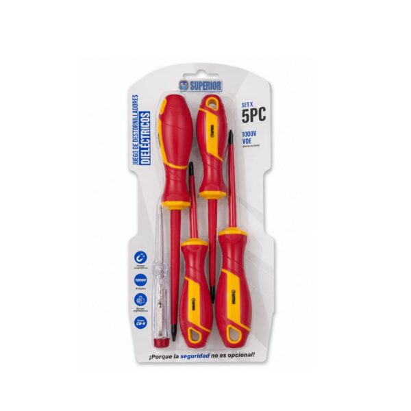 JUEGO 5PCS DESTORNILLADORES